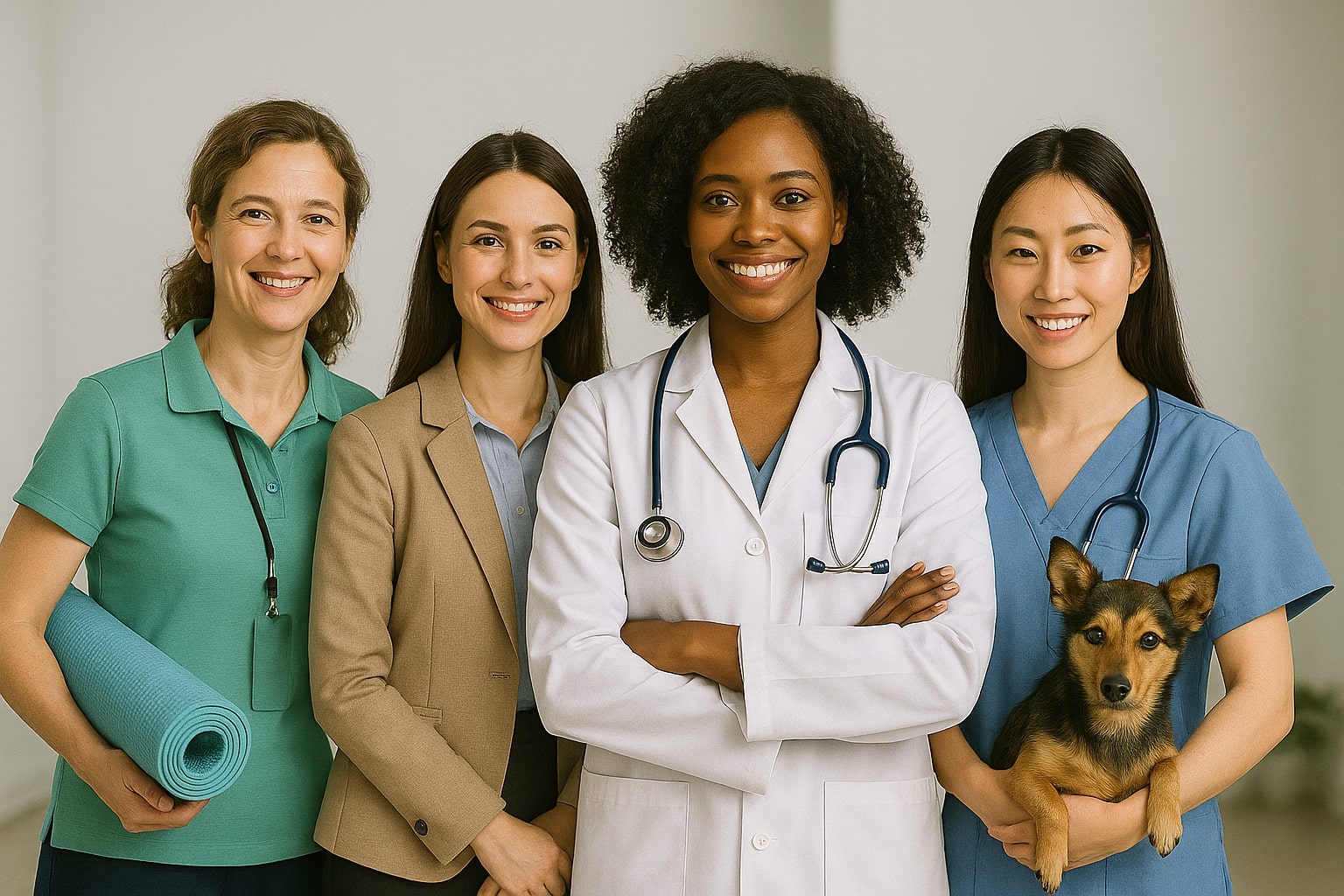 Equipe multidisciplinar de profissionais da saúde